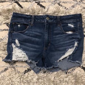 American Eagle Ripped Jean Shorts